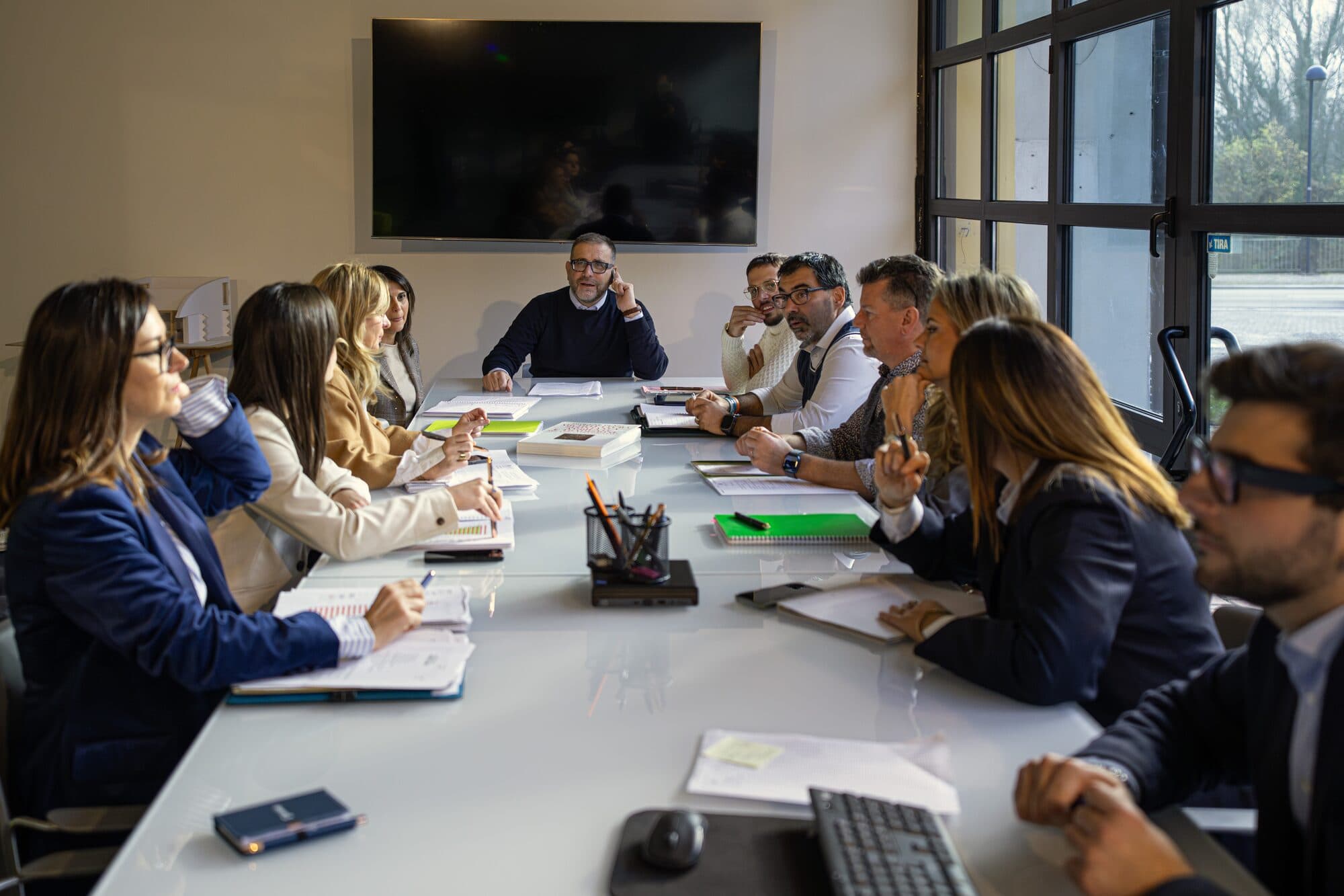 Il team Salamon in riunione
